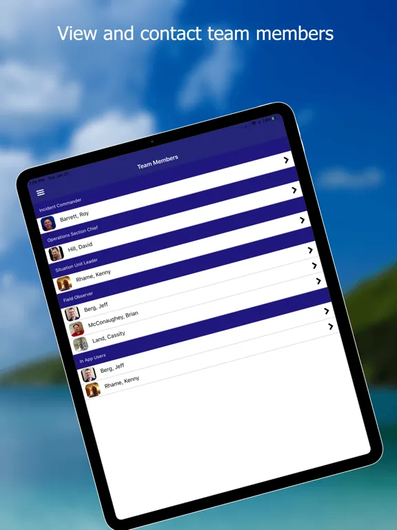 Information Management iPad  Screenshots