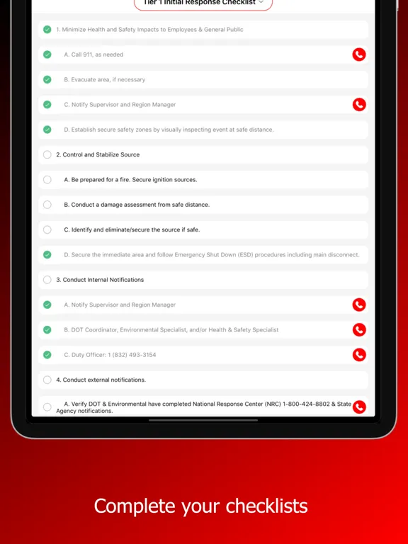 Initial Response iPad  স্ক্রিনশট