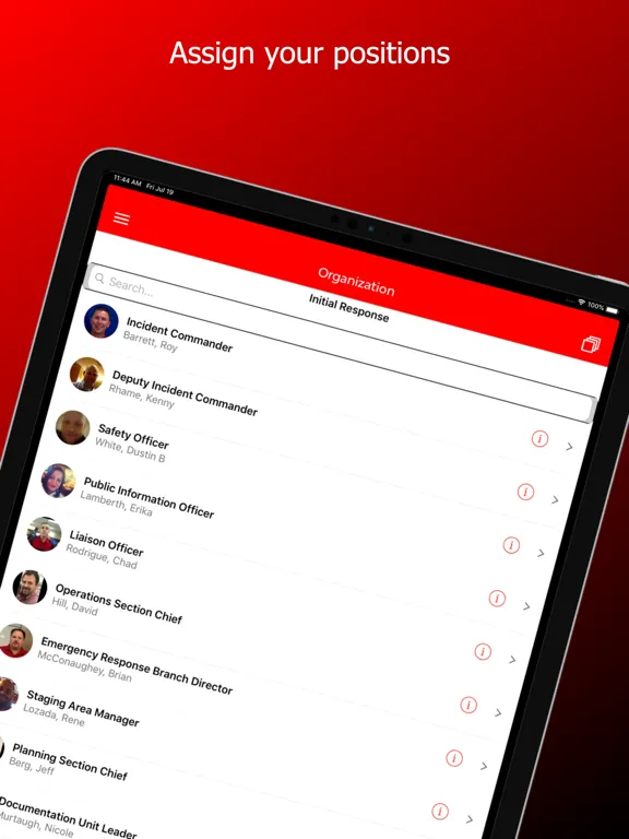 Initial Response iPad  স্ক্রিনশট