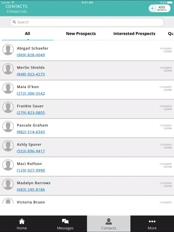 Tangkapan layar Global Impact Group iPad 