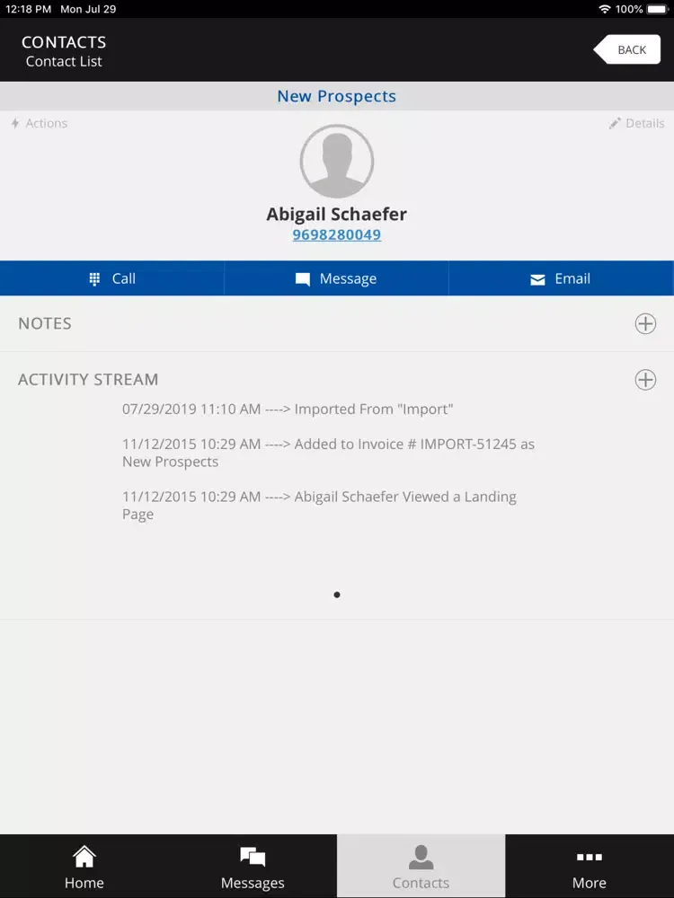 Ảnh chụp màn hình của Power Team Pro iPad 