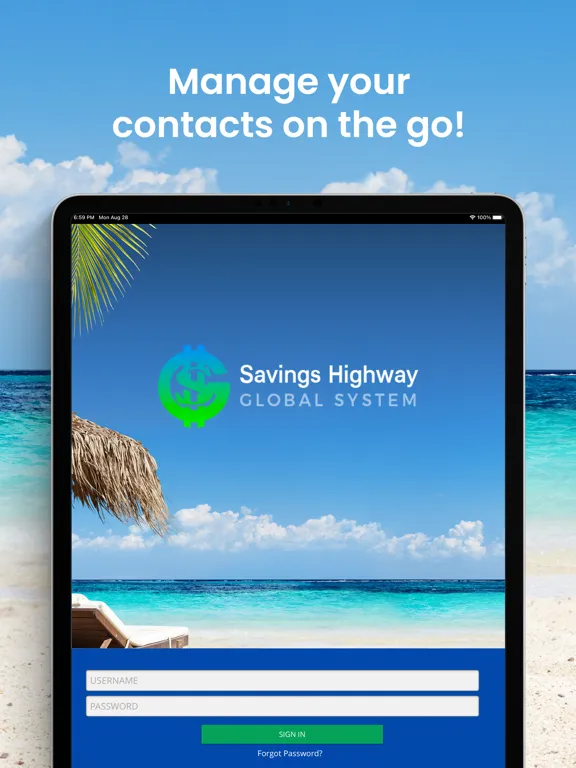 Capturas de pantalla de Savings Highway Global System iPad 