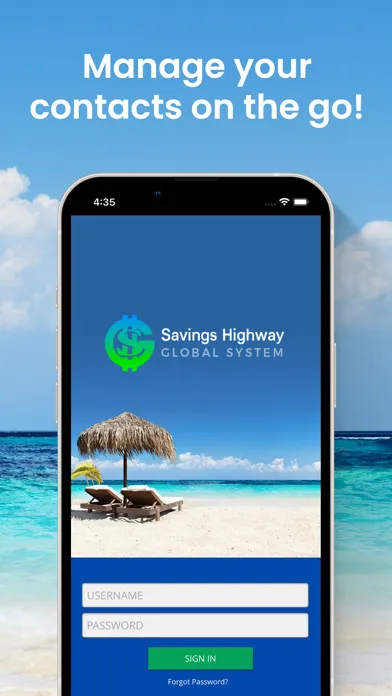 Capturas de pantalla de Savings Highway Global System