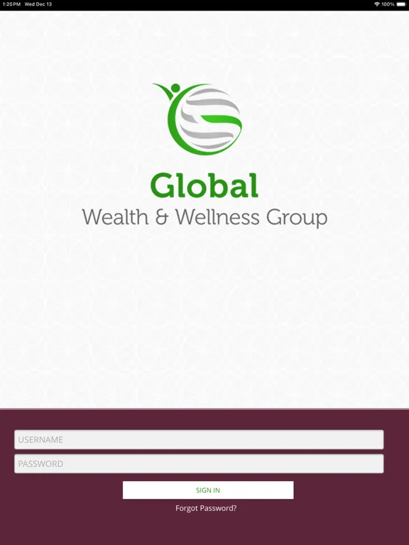 Captures d'écran de Global Wealth and Wellness Grp iPad 