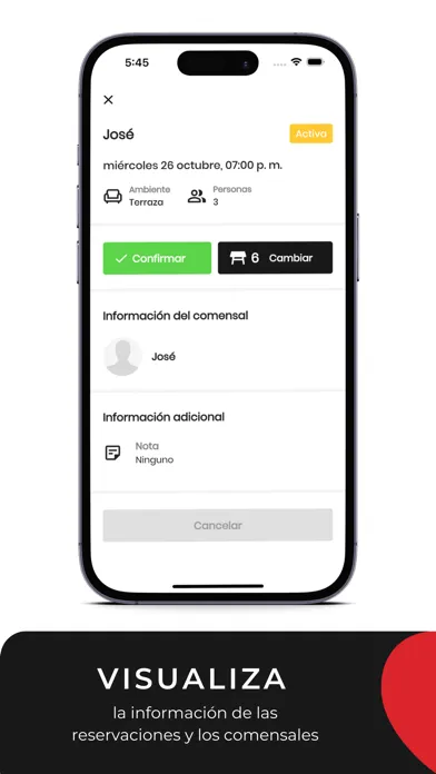 Reservado Manager Screenshots