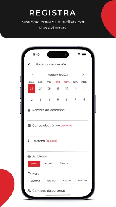 Reservado Manager Screenshots