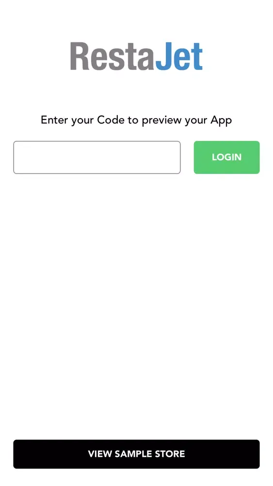 Ảnh chụp màn hình của RestaJet App Preview