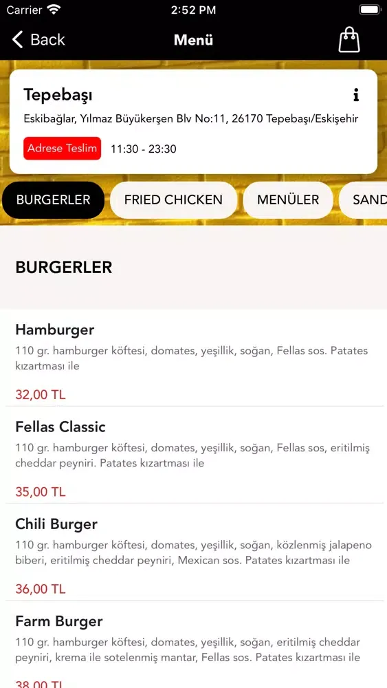Скриншоты Fellas Burger Fried Chicken