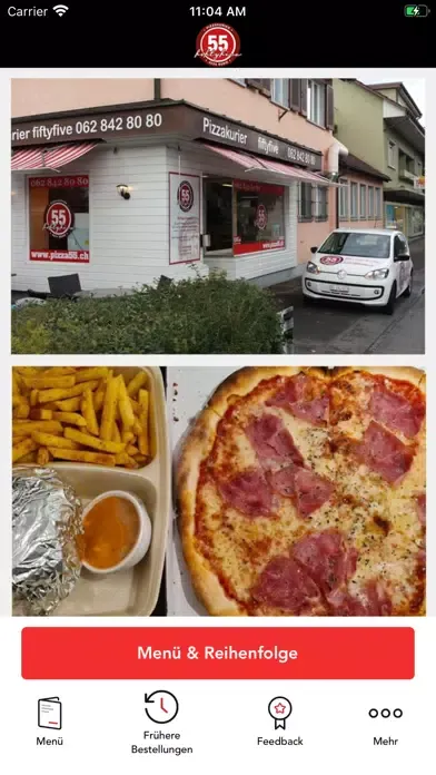 Capturas de tela do Fiftyfive Pizza Kurier