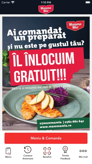 Captures d'écran de Mamma Mia Restaurant &Catering