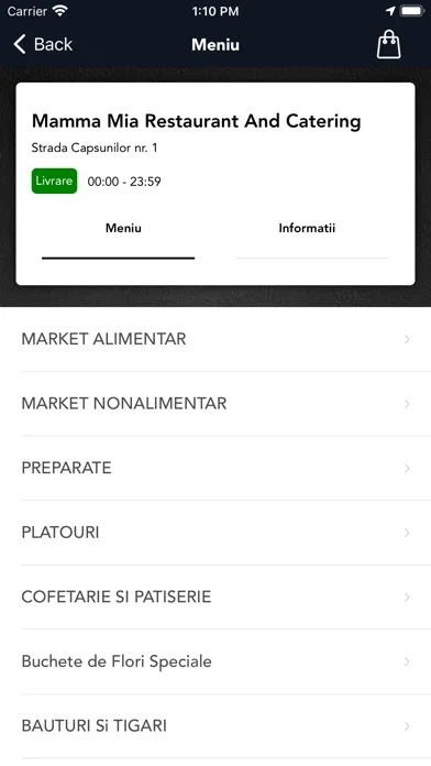 Captures d'écran de Mamma Mia Restaurant &Catering