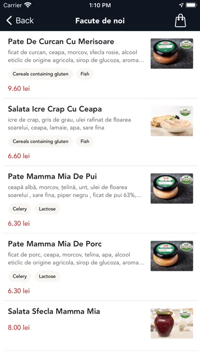 Captures d'écran de Mamma Mia Restaurant &Catering