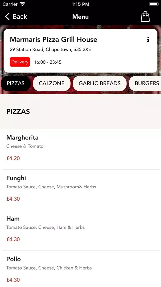 Marmaris Pizza Grill House スクリーンショット