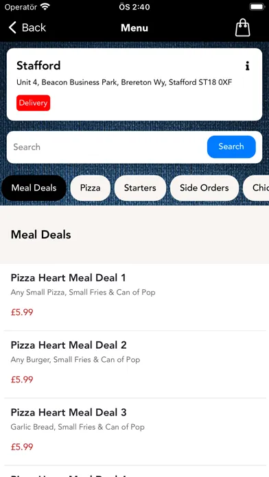 Capturas de tela do Pizza My Heart