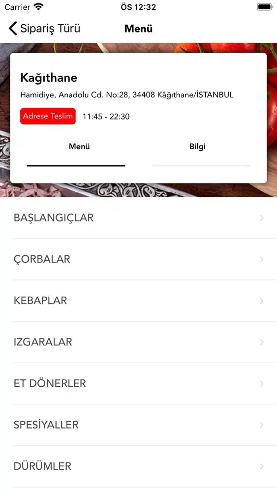 Zrzuty ekranu Urfa'dan Kebapçı