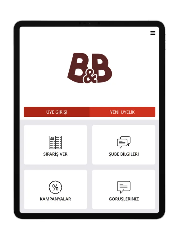 B&B iPad  スクリーンショット