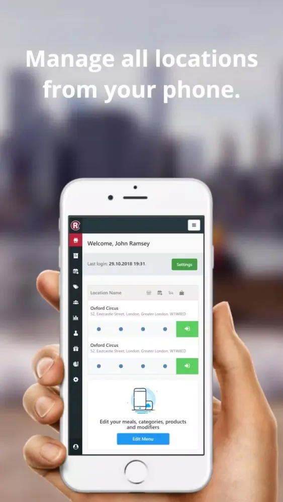 صور RestApp Back Office