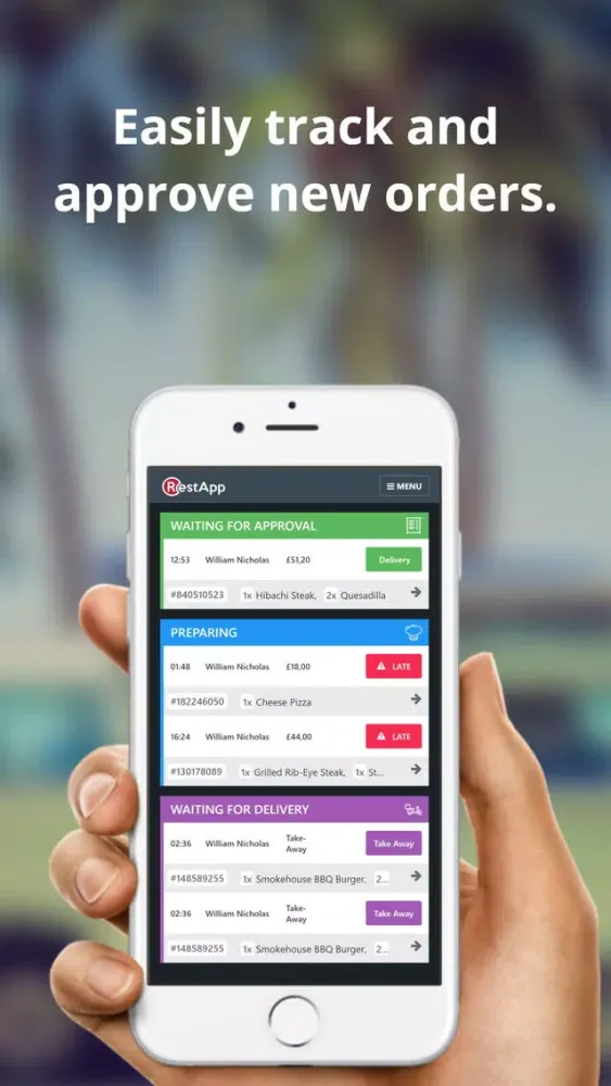 صور RestApp Back Office