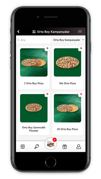 Capturas de pantalla de Papa John's Pizza Türkiye