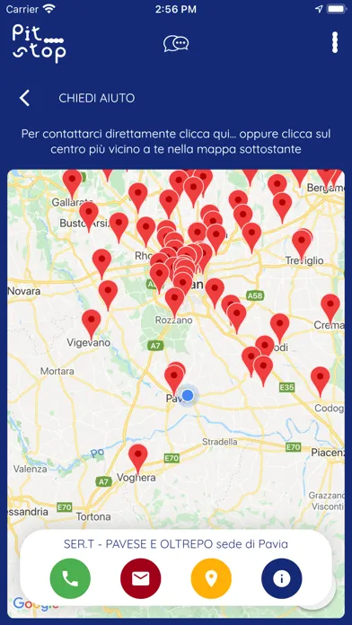 Capturas de tela do PitStop Noahealth