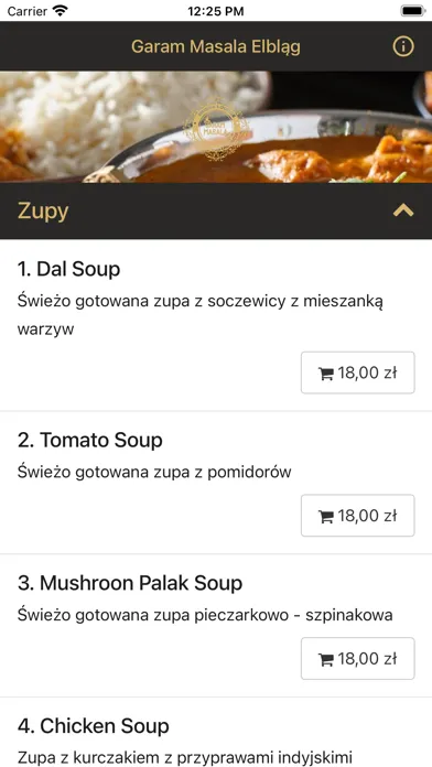 Zrzuty ekranu Garam Masala Elblag