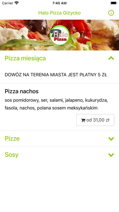 Halo Pizza Gizycko سکرین شاٹس