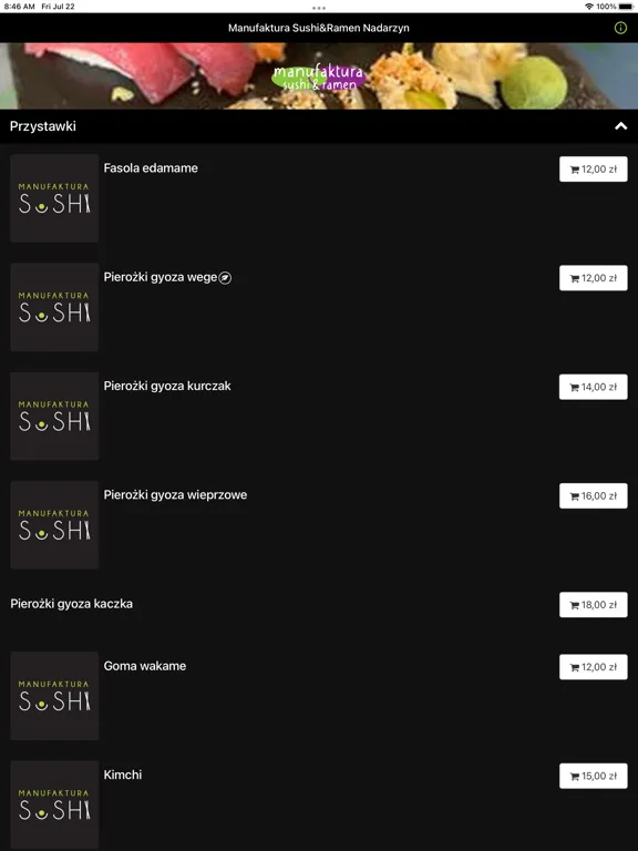 Screenshot di Manufaktura Sushi&Ramen Nad... iPad 