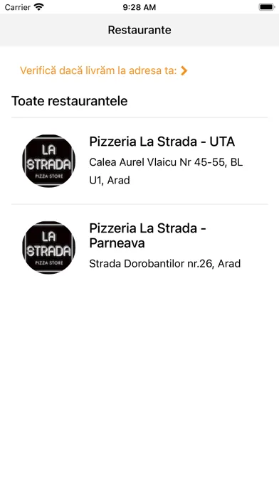 La Strada Pizza Store Ekran Görüntüleri