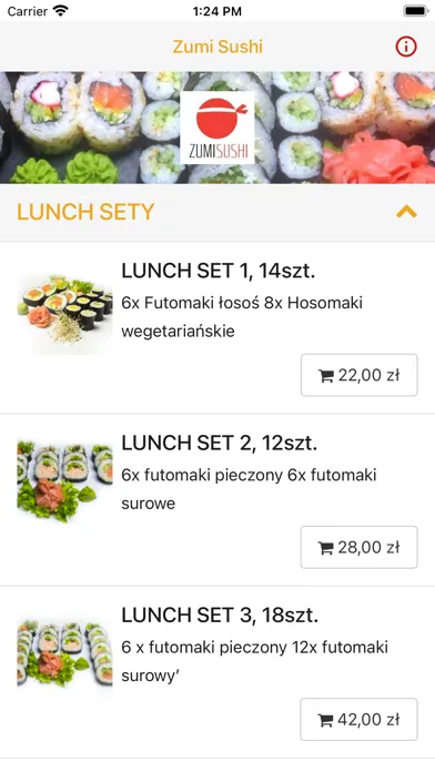 Tangkapan skrin Zumi Sushi