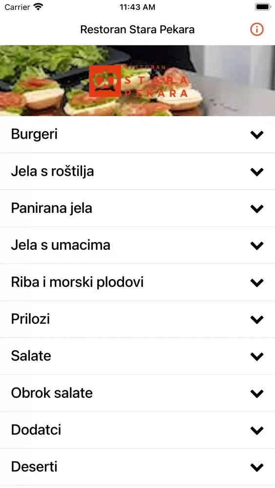 Tangkapan skrin Restoran Stara Pekara