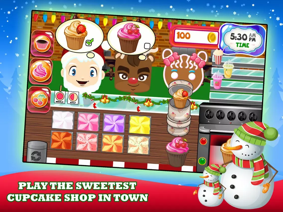 Cupcake Dessert Maker Bakery - christmas cake food cooking game! iPad  Screenshots