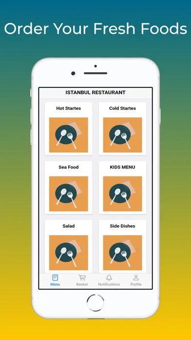 Tangkapan layar Istanbul Order App