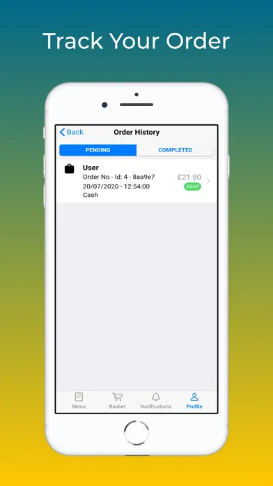 Tangkapan layar Istanbul Order App