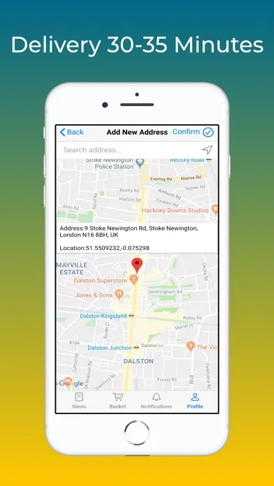 Tangkapan layar Istanbul Order App