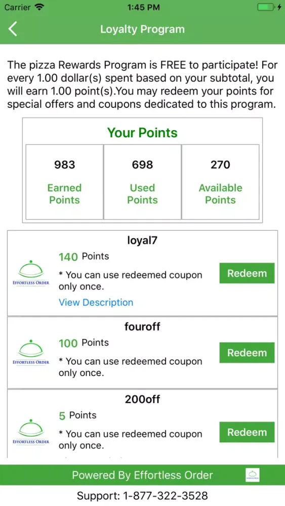 Скриншоты EO Restaurant Loyalty