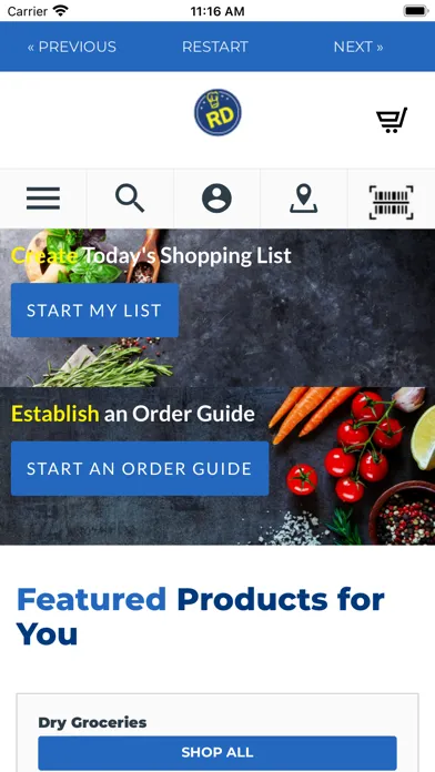 Ảnh chụp màn hình của Restaurant Depot Mobile