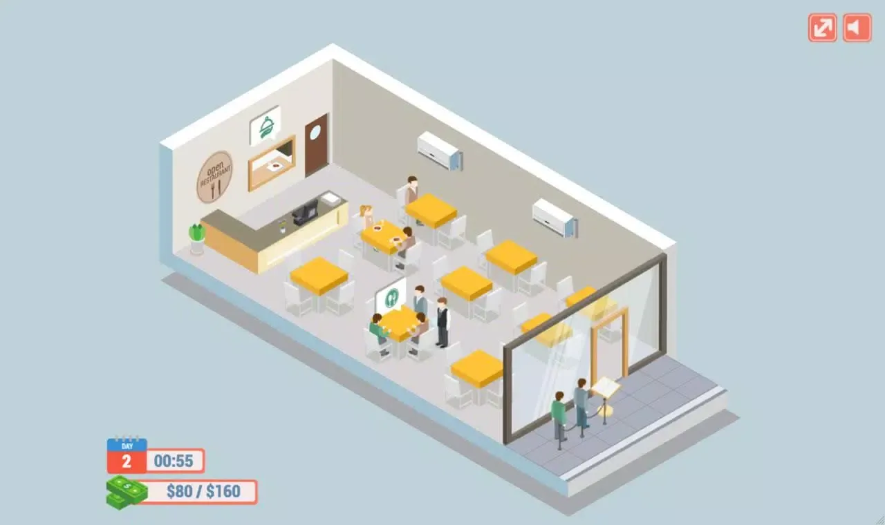 Скриншоты Open Restaurant Game