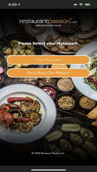 Capturas de pantalla de Restaurant Passion Admin Tools