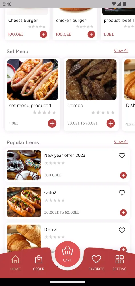 Selection Food Screenshots