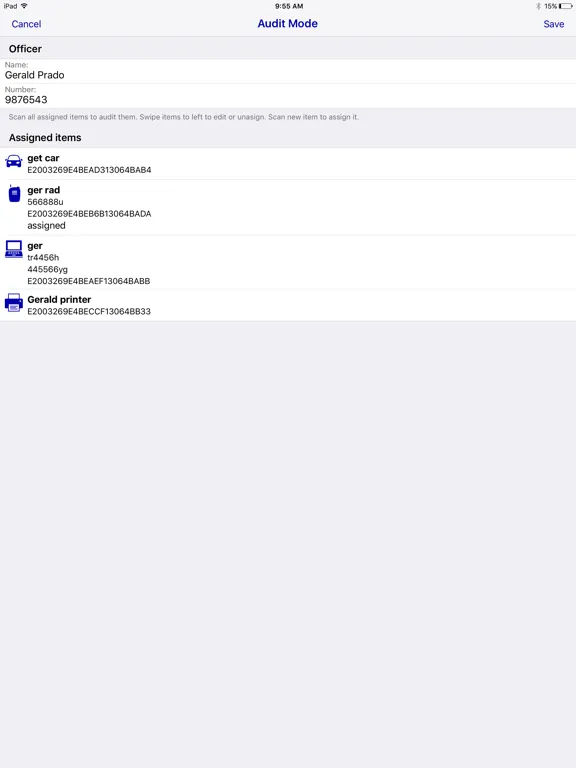 M.Audit Police iPad  سکرین شاٹس