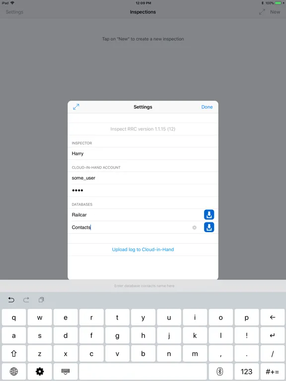 Inspect RRC iPad 應用截圖