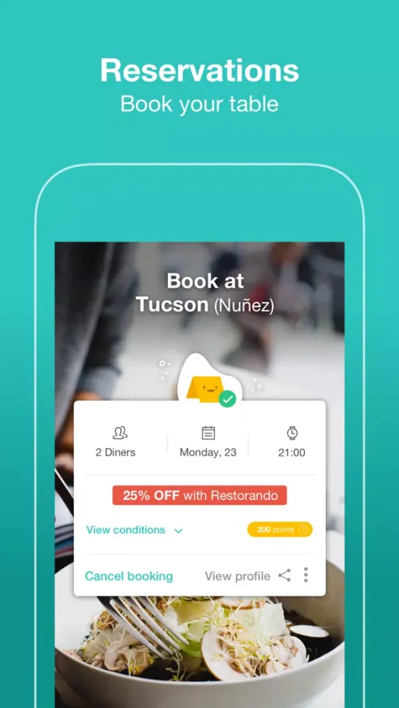 Capturas de tela do Restorando: Restaurants & Bars