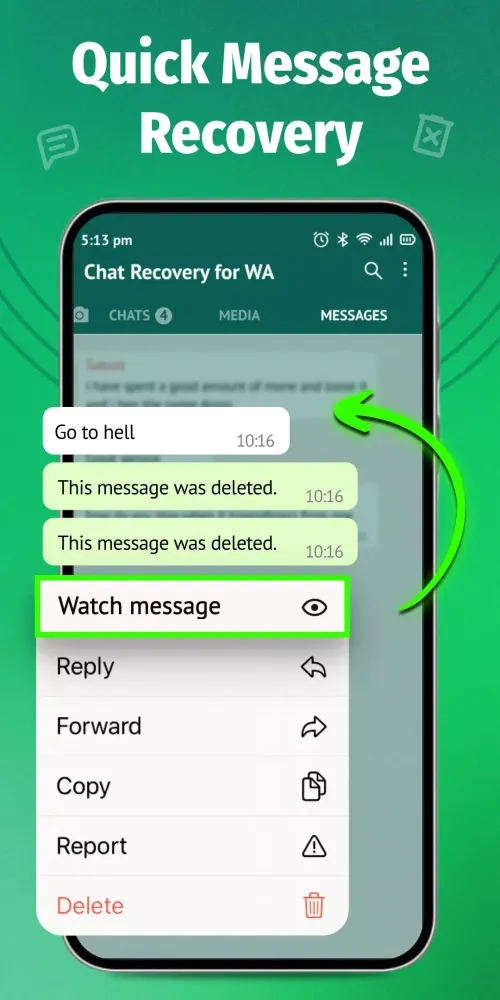 Recover Deleted Messages! Screenshots