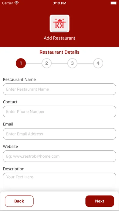 Ảnh chụp màn hình của Restrob Vendor