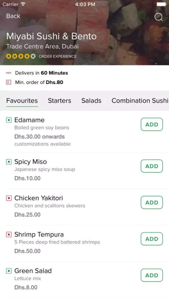 Miyabi Sushi & Bento سکرین شاٹس