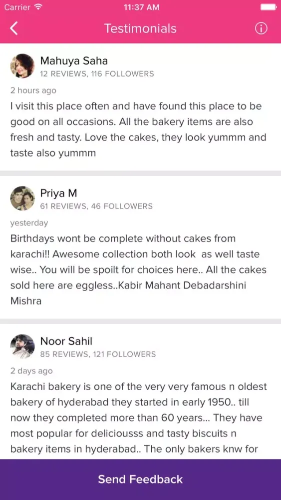 Karachi Bakery Ekran Görüntüleri