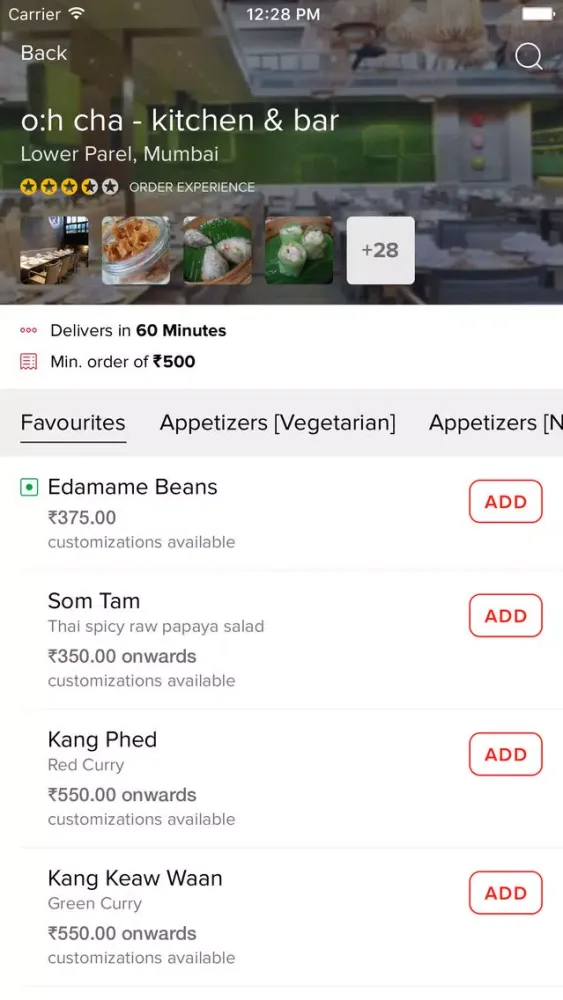 Ảnh chụp màn hình của O:h Cha - Kitchen & Bar