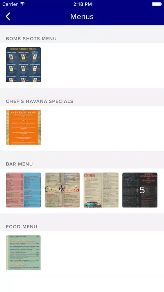 Havana CafÃ© & Bar应用截图
