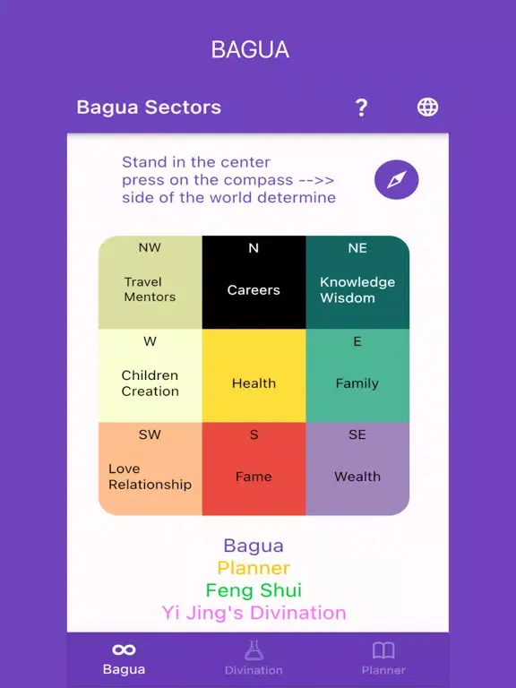 Bagua, Yi Jing divinations iPad  Screenshots