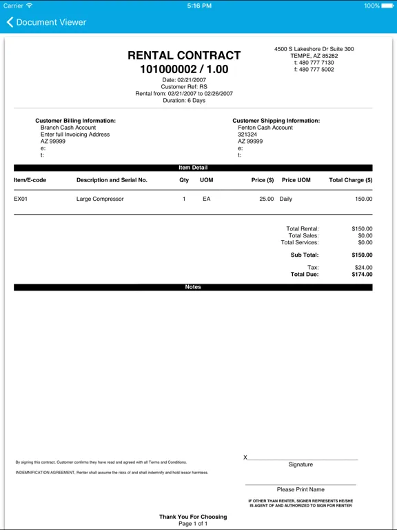 RentalResult DV iPad  سکرین شاٹس
